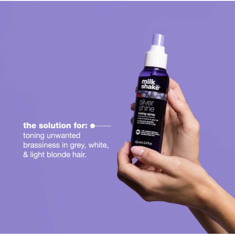 Спрей тонирующий для светлых волос Silver Shine Spray Milk Shake 100 мл 